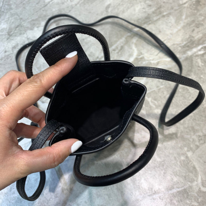Understated Faux Leather Handbag - Modern Structured Build | Women's Statement Accessory #206 - styled full view (image 7) of designer-inspired handbag
