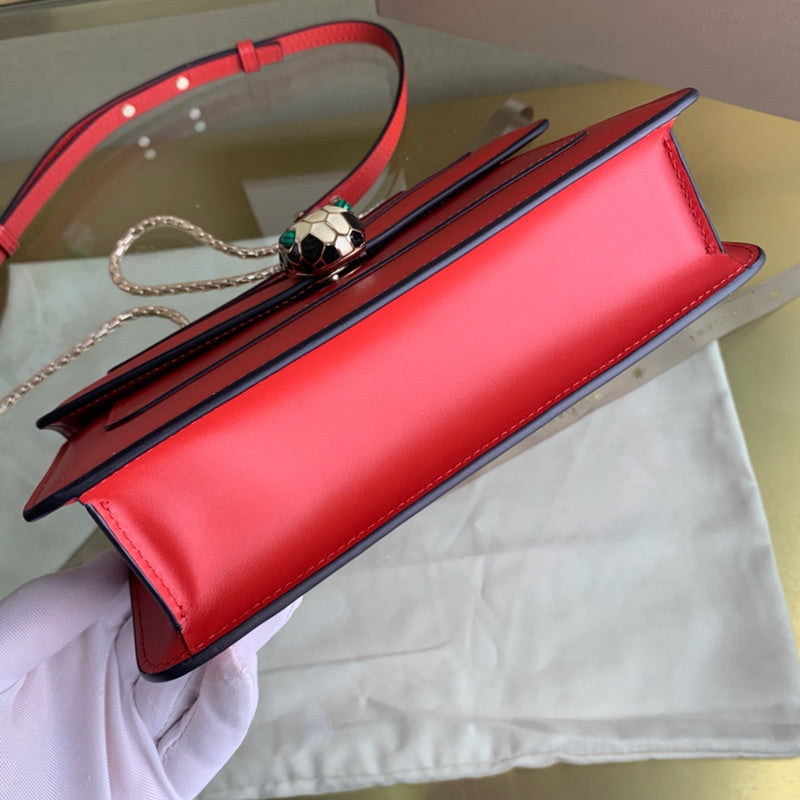 Classic Vegan Leather Handbag - Statement Silhouette | Women's Statement Accessory #1681 - back view (image 4) of designer-inspired handbag