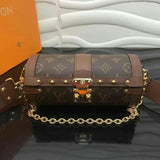 Side profile of polished structured women's handbag – women's everyday handbag