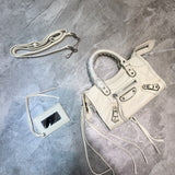 Refined Vegan Leather Handbag - Understated Luxury Look | Women's Fashion Handbag #689 - front view (image 1) of designer-inspired handbag