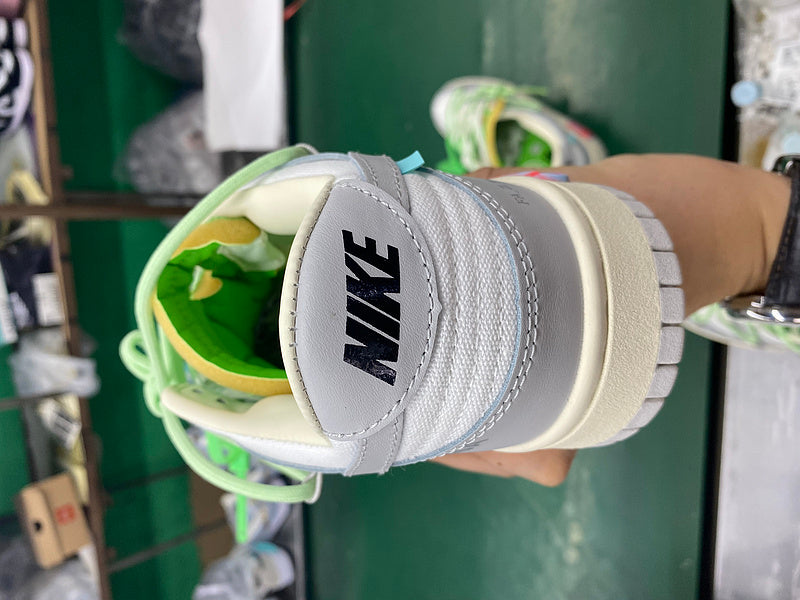 Nike soft grey luxury sneakers view 5 premium leather build
