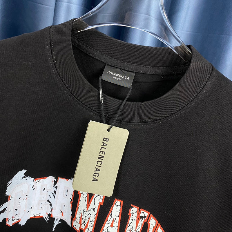 Balenciaga t-shirt close-up — premium authentic designer style