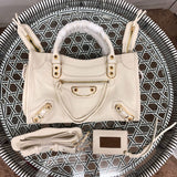 Interior view of modern statement women's handbag – women's luxury accessory