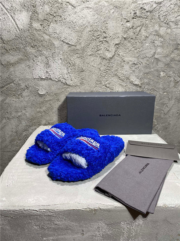 Balenciaga sandals Style 123 - front view, classic monogram styling