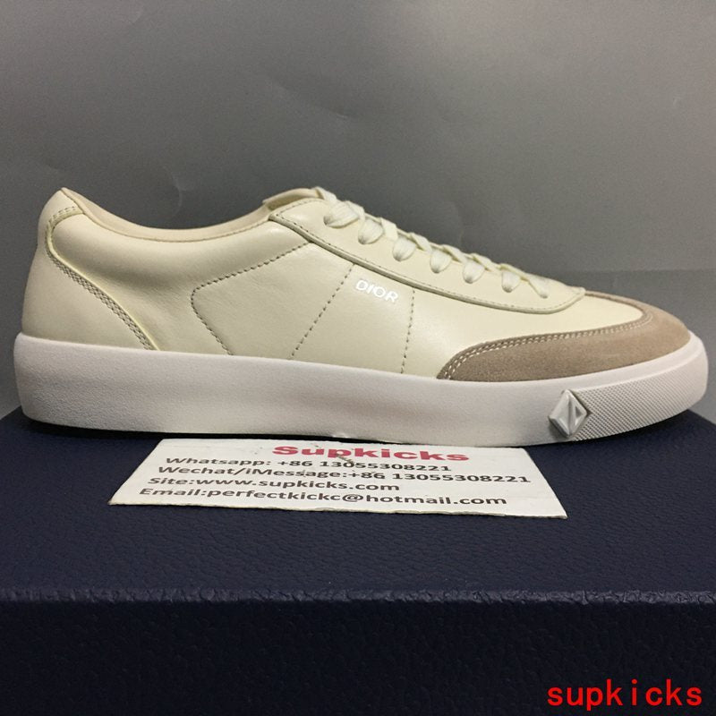 Dior Burgundy High-Top Sneakers - Angled View