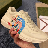 Gucci sneakers detailed view showing premium designer craftsmanship