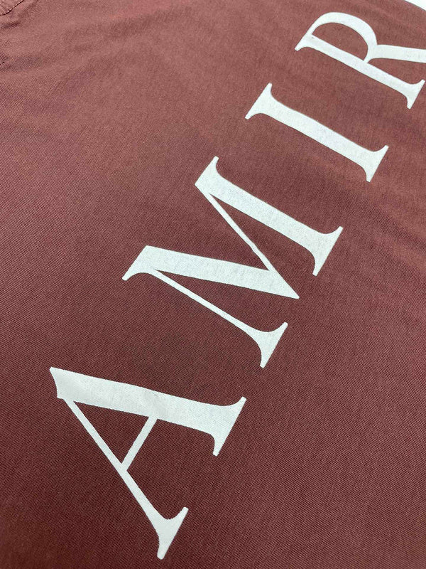 Close-up of Amiri t-shirt craftsmanship