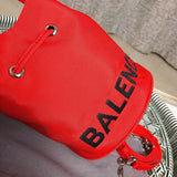 Back view of statement elevated women's handbag – women's designer-style accessory