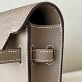 Close-up detail of poised bag design