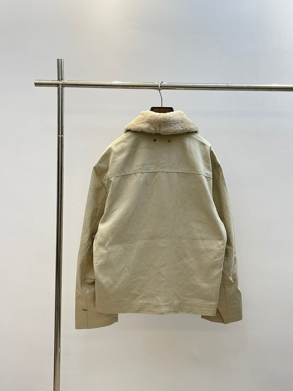 Side profile of Louis Vuitton luxury clothing with monogram-inspired silhouette