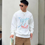 Full styled look of Louis Vuitton luxury clothing with streetwear-inspired cut