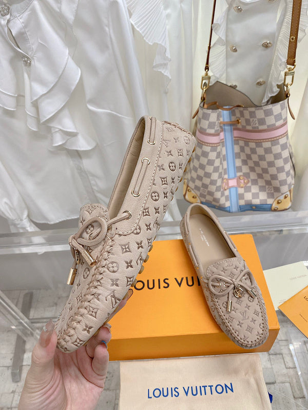 Louis Vuitton White Low-Top Sneakers - Front View