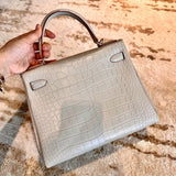  Graceful crossbody bag carried on shoulder