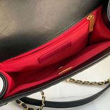 Zivas Charm Polished Finish Designer Handbag (Elevated Accessory Essential) – Back View