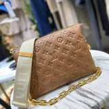 Close-up detail of polished modern women's handbag – women's everyday handbag