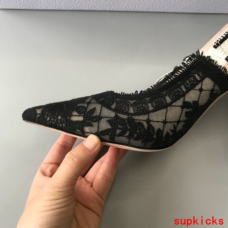 Dior Burgundy Platform Heels - Sole Detail View
