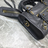 Classic Premium PU Leather Handbag - Polished Finish | Women's Designer-Inspired Purse #899 - back view (image 4) of designer-inspired handbag