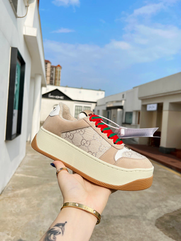 Gucci Streetwear sneakers in two-tone streetwear statement look front view