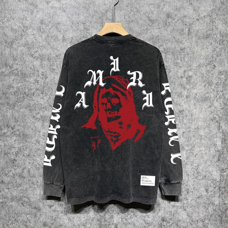 Amiri designer hoodie full view