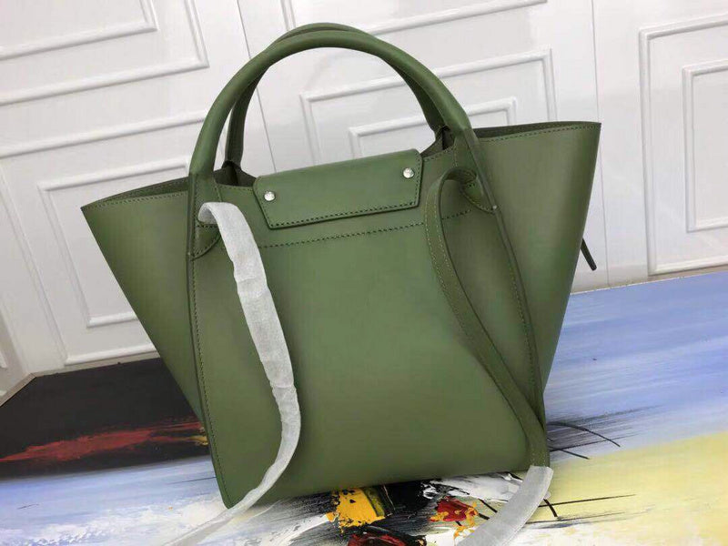 Back view of refined modern women's handbag – women's statement bag