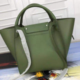 Back view of refined modern women's handbag – women's statement bag