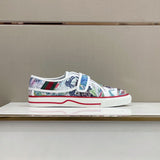 Gucci neutral cream luxury sneakers view 9 minimalist modern build
