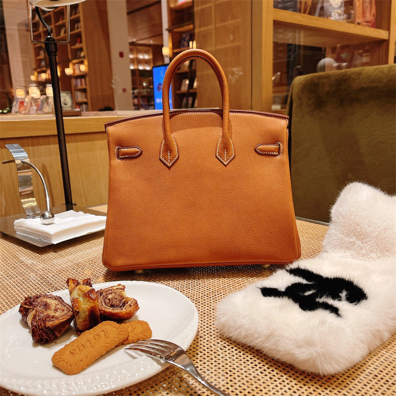 Close-up detail of refined bag design