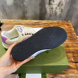 Gucci soft grey luxury sneakers view 9 premium leather build