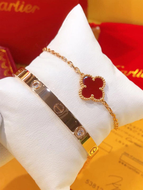 Close-up detail view of Cartier unisex jewelry piece