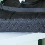  crossbody bag close-up of hardware and finish