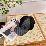 Close-up detail view of Louis Vuitton unisex cap