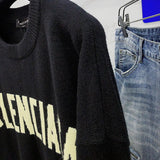 Balenciaga clothing close-up — premium authentic designer style