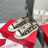 Close-up of Valentino Garavani shoes craftsmanship