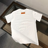 Close-up detail shot of Louis Vuitton cotton t-shirt with everyday silhouette