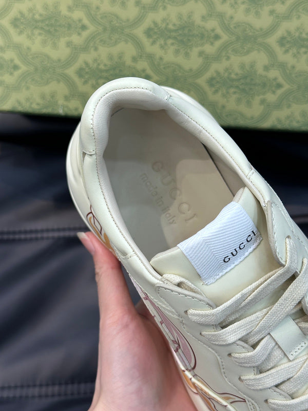 Gucci sneakers detailed view showing premium designer craftsmanship