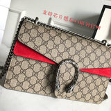 Front view of elevated modern women's handbag – women's designer-style accessory