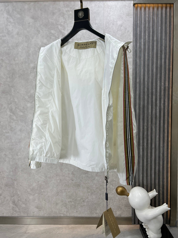 Close-up of Burberry designer clothing craftsmanship