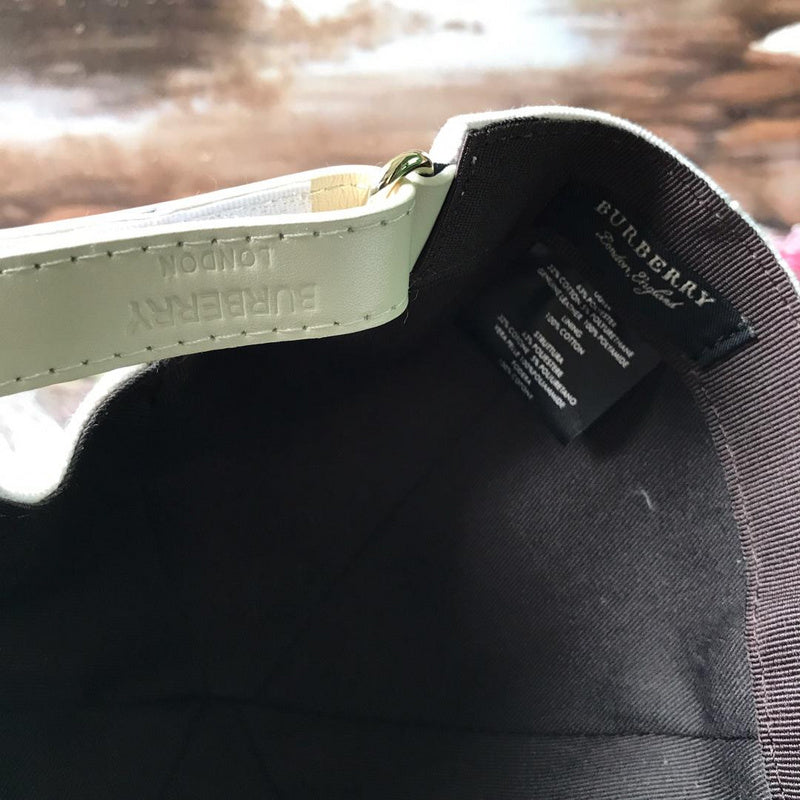 Side view of Burberry unisex cap