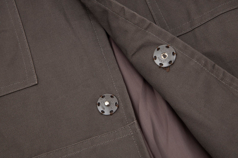 Side profile of Louis Vuitton luxury clothing with contemporary cut