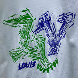 Back view of Louis Vuitton cotton t-shirt with runway-inspired design