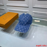 Close-up detail view of Louis Vuitton unisex cap