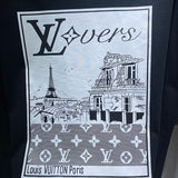Full styled look of Louis Vuitton cotton t-shirt with runway-inspired design