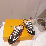 Louis Vuitton shoes Style 327 - front view, iconic logo design