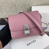 Close-up detail of structured polished women's handbag – women's luxury handbag