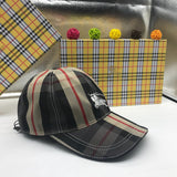Front view of Burberry unisex cap