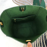 Top view of structured statement women's handbag – women's premium purse