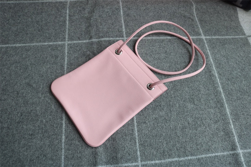 Side view of classic structured handbag