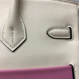 Side view of statement structured handbag