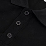 Full styled look of Polo cotton polo shirt with logo-detail design