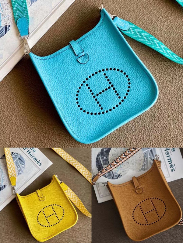 Side view of curated structured handbag